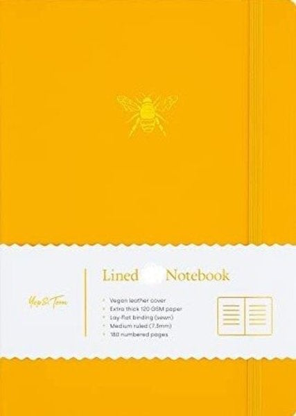 Cuaderno Abeja (Amarillo, con renglones) | Yop & Tom
