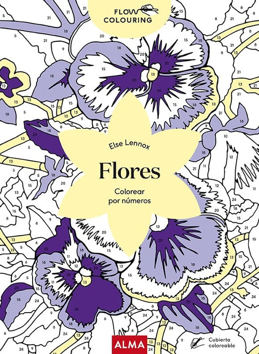 Flores. Colorear por números. Flow colouring | Alma