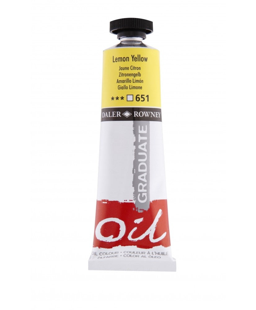 Pomo de Pintura Óleo 38 ml Amarillo limón (651) | PAPELERÍA