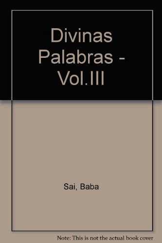 DIVINAS PALABRAS VOL 3 | SATHYA SAI BABA