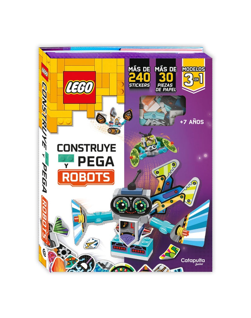 LEGO: Construye y pega Robots | Varios autores