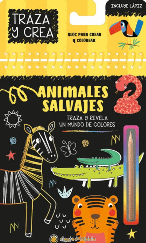 Animales salvajes - Traza y crea | Varios autores