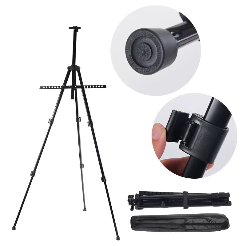 Atril de metal 52-160 cm con estuche HJ-06023 | PAPELERÍA