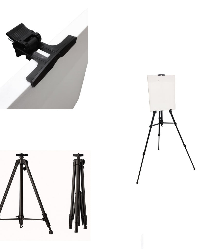 Atril de Aluminio 55-155cm con estuche HJ-06026 | PAPELERÍA