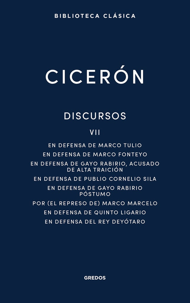 CICERON. DISCURSOS VII | CICERON