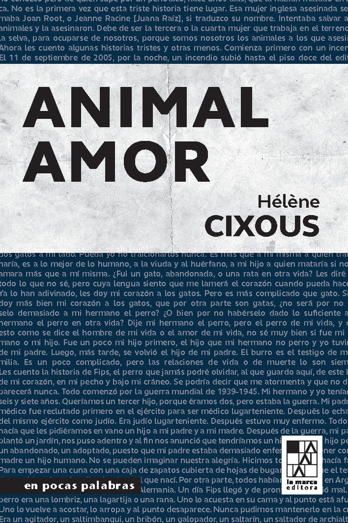 ANIMAL AMOR | HELENE CIXOUS