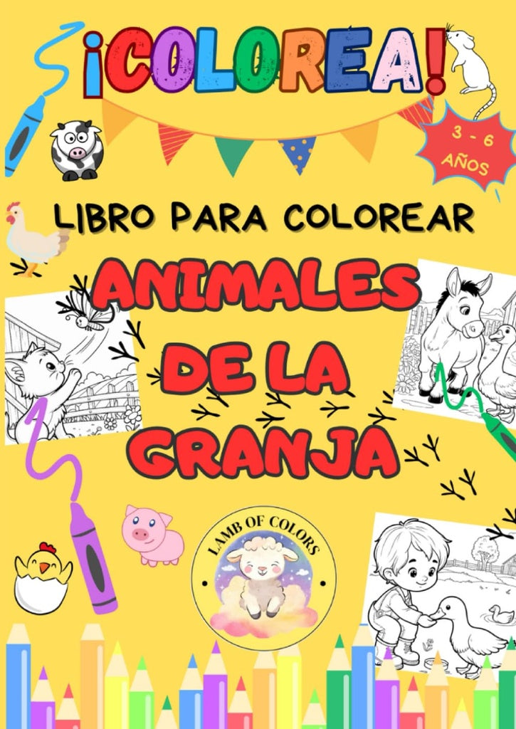 COLOREA Y JUEGA-ANIMALES DE LA GRANJA