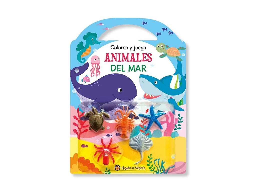 COLOREA Y JUEGA-ANIMALES DEL MAR