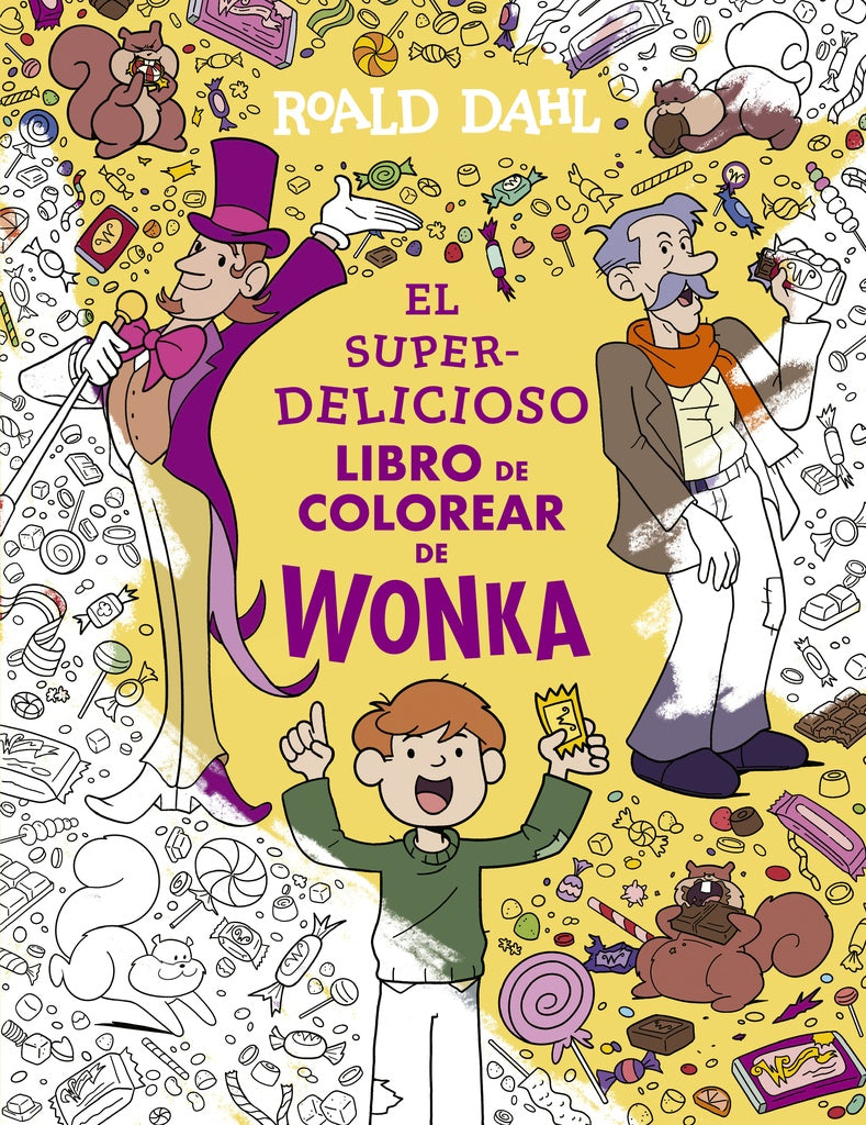SUPERDELICIOSO LIBRO PARA COLOREAR DE WO | Roald Dahl