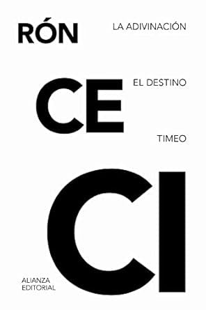 LA ADIVINACION EL DESTINO TIMEO | CICERON