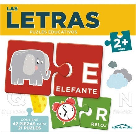 Las letras. Puzles educativos | Editorial Saldaña