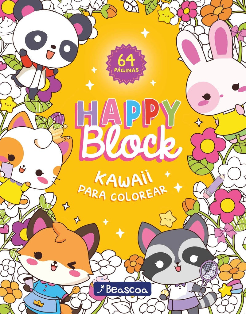 BLOCK PARA COLOREAR - KAWAII | Anónimo