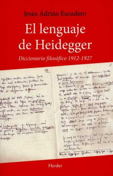 LENGUAJE DE HEIDEGGER,EL | ESCUDEROJESUS ADRIAN