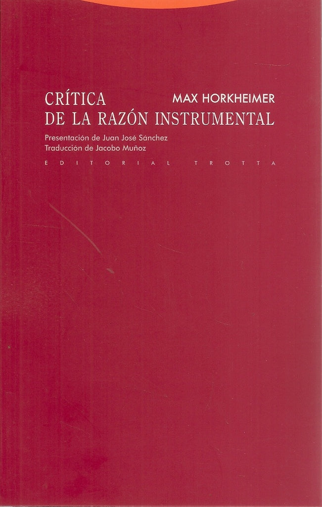 CRITICA DE LA RAZON INSTRUMENTAL | HORKHEIMERMAX