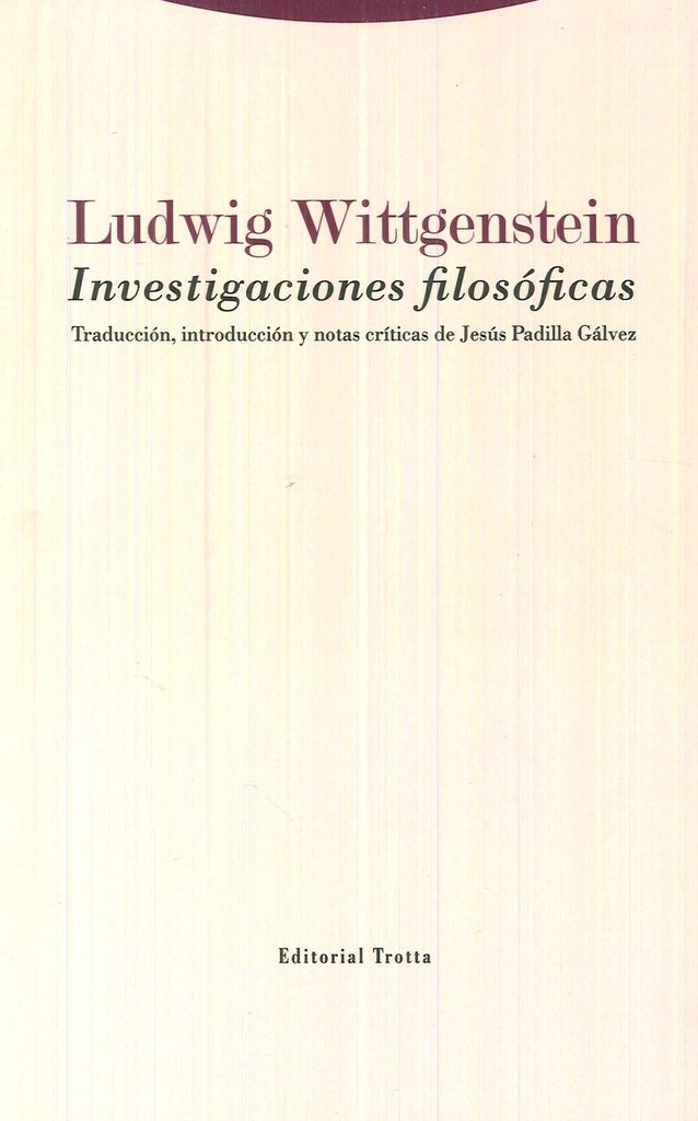 INVESTIGACIONES FILOSOFICAS NE | WITTGENSTEIN LUDWIG
