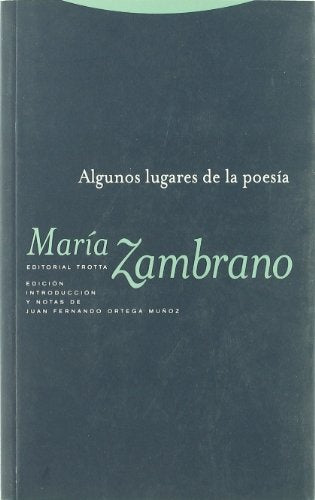 ALGUNOS LUGARES DE LA POESIA | ZAMBRANOMARIA