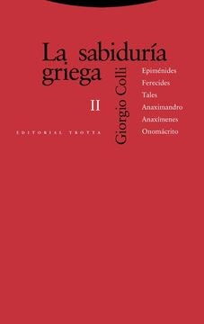 SABIDURIA GRIEGA II,LA | COLLI GIORGIO