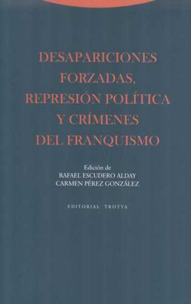 DESAPARICIONES FORZADAS REPRESION POLITICA Y CRIMENES DEL F | ESCUDERO ALDAYRAFAEL