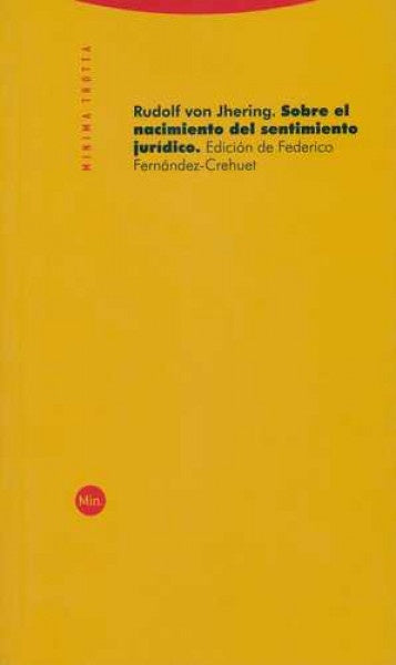 SOBRE EL NACIMIENTO DEL SENTIMIENTO JURIDICO | VON JHERINGRUDOLF