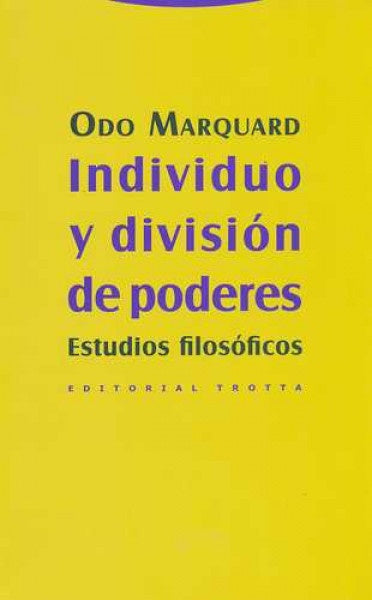 INDIVIDUO Y DIVISION DE PODERES | MARQUARDODO