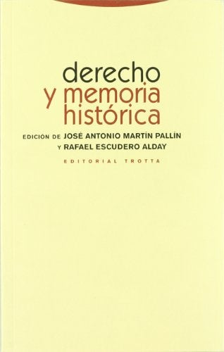 DERECHO Y MEMORIA HISTORICA | MARTINPALLINJOSE ANTONIO