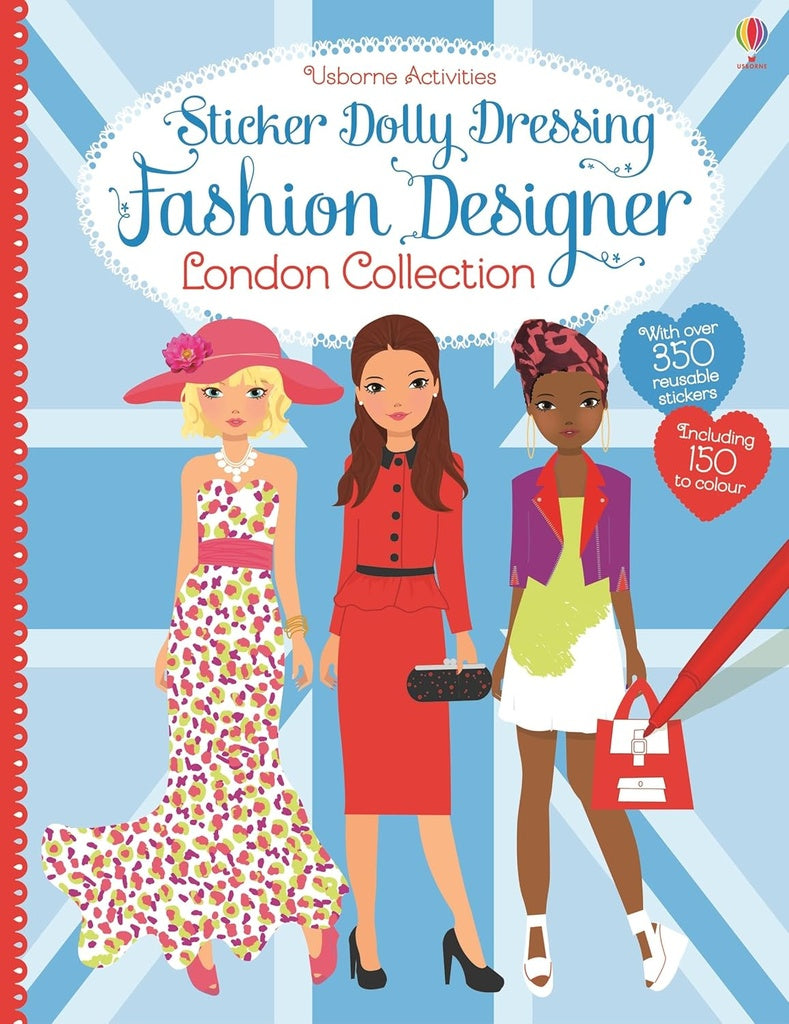 STICKER DOLLY DRESSING FASHION DESIGNER LONDON | SIN ASIGNAR