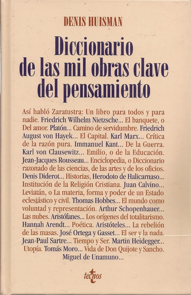 DICCIONARIO DE LAS MIL OBRAS CLAVE DEL PENSAMIENTO | DENIS HUISMAN