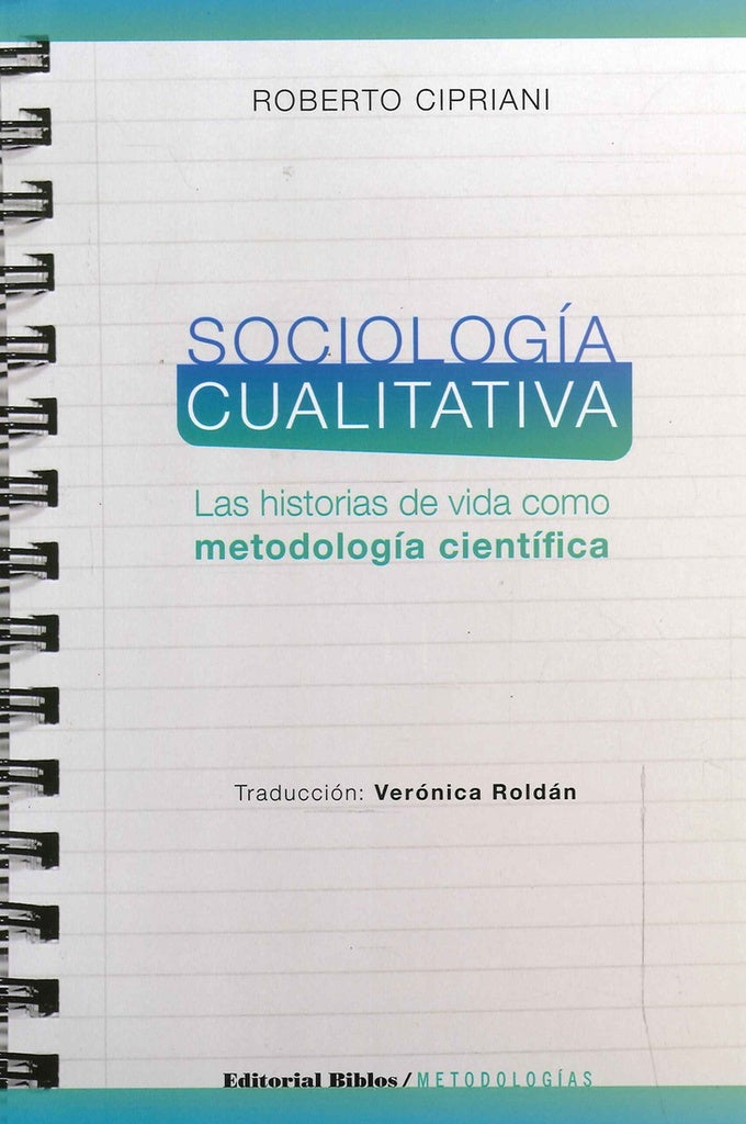 Sociología cualitativa | Roberto Cipriani