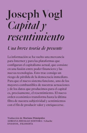 CAPITAL Y RESENTIMIENTO | JOSEPH VOGL