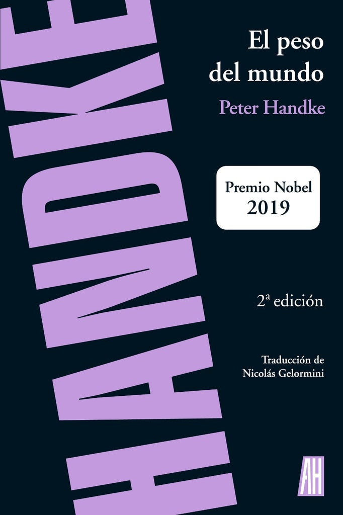 PESO DEL MUNDO,EL | PETER HANDKE