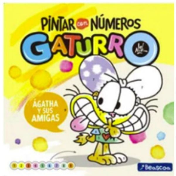 Pintar con números Gaturro. Agatha y sus amigas | NIK