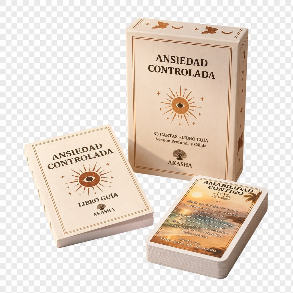 Ansiedad controlada (libro + cartas) | AKASHA
