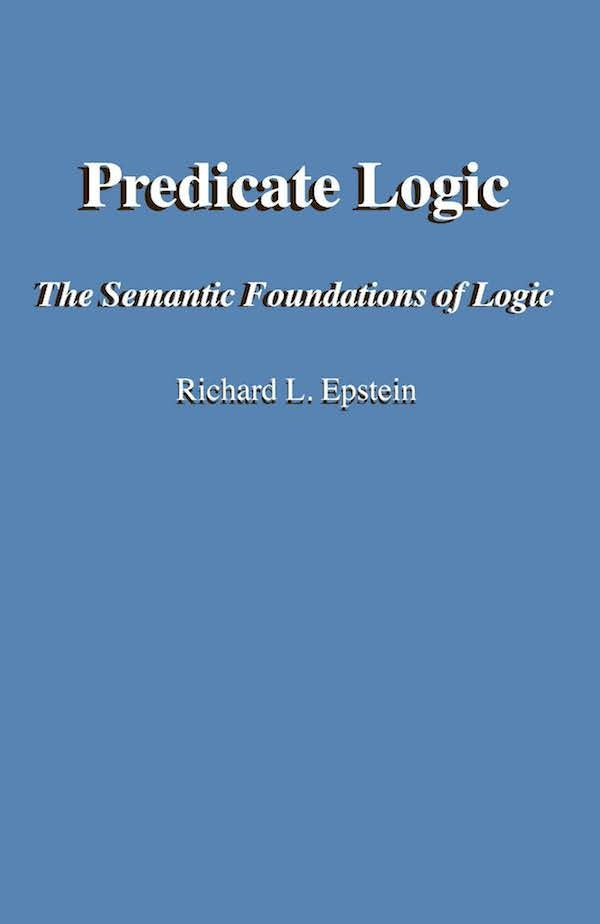 Predicate Logic | RICHARDLOUIS EPSTEIN