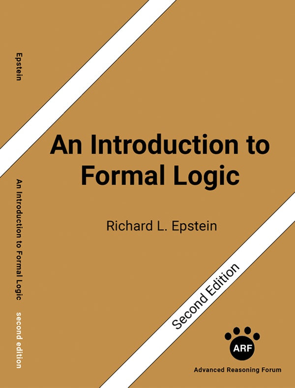 An Introduction to Formal Logic: Second Edition | RICHARDLOUIS EPSTEIN