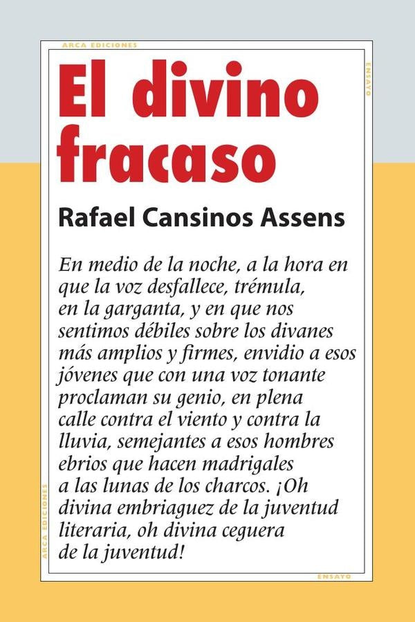 El divino fracaso | RafaelCansinos Assens