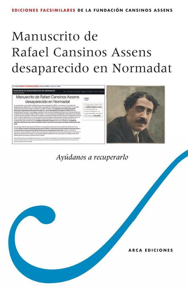Manuscrito de Rafael Cansinos Assens desaparecido en Normadat | Fundaci?nArchivoRafaelCansinos Assens