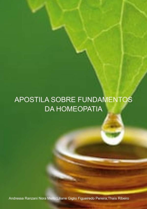 Apostila Sobre Fundamentos Da Homeopatia | lilianeGiglioFigueiredo Pereira