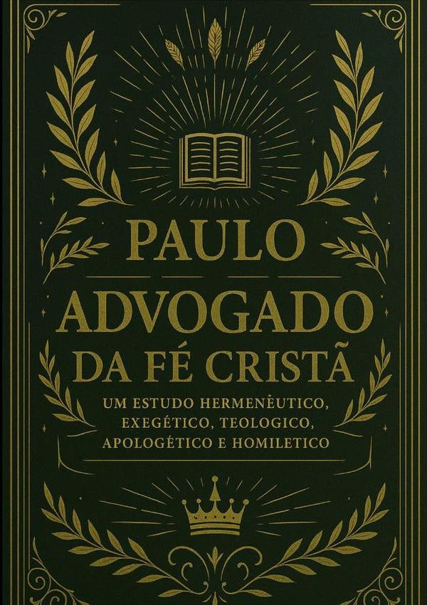 O Advogado Da Fe Crist?: Paulo: O Advogado Da Fe Crist? | PauloCesarRodriguesDe Souza