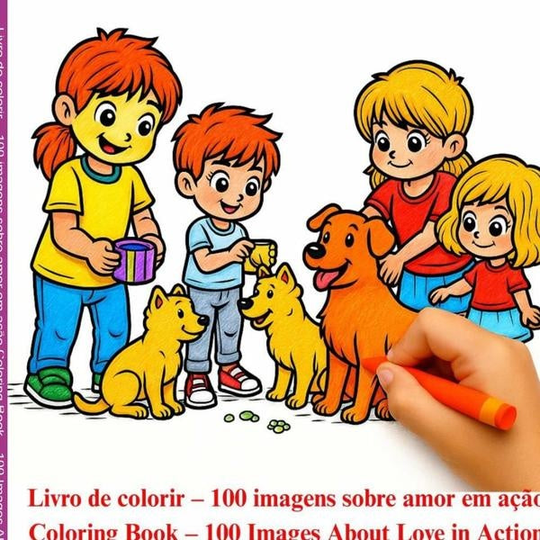 Livro De Colorir 100 Imagens Sobre Amor Em A??o Coloring Book 100 Images About Love In Action | LigiaDosSantosDeBarros Aranha