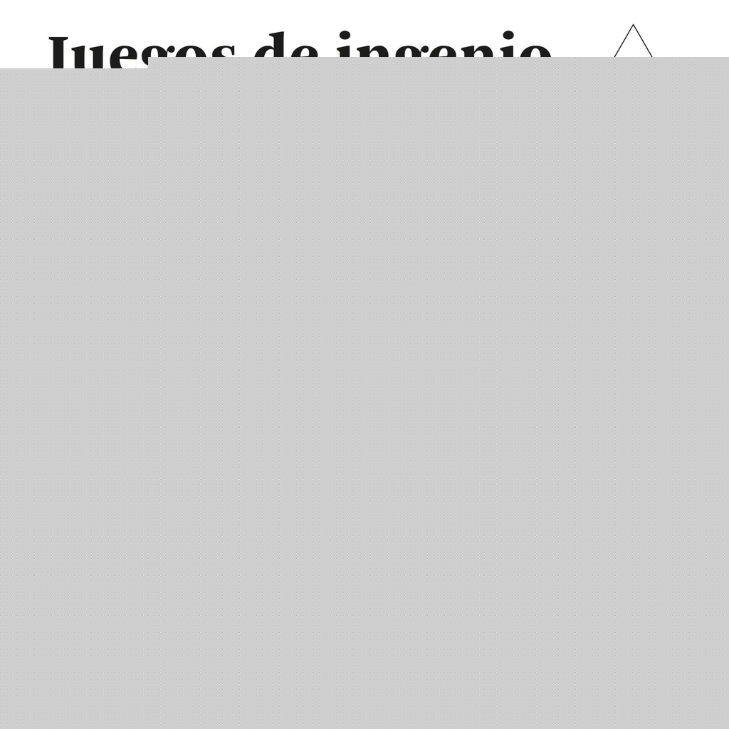 Juegos de ingenio para estimular tu agudeza mental | SIN ASIGNAR