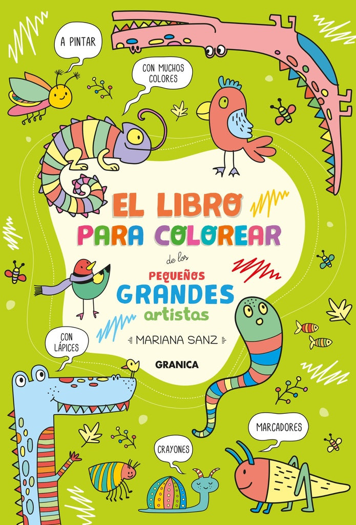 Libro para colorear de los pequeños grandes artistas | MARIANA SANZ