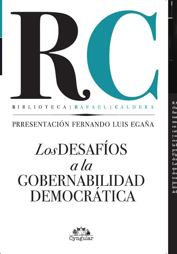 Los desafios a la gobernabilidad democratica | Rafael Caldera