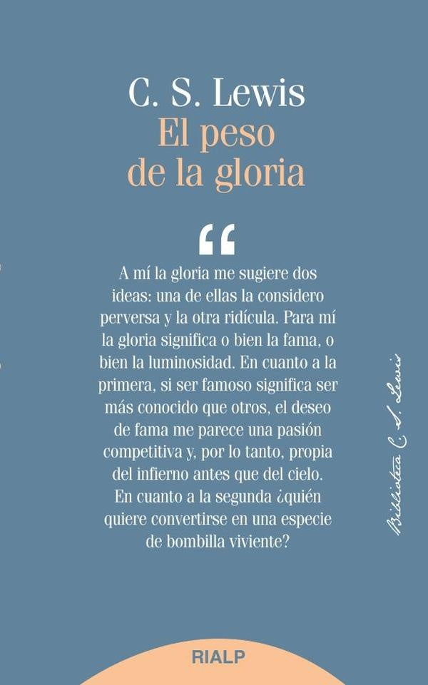 El peso de la gloria | LewisC. S.