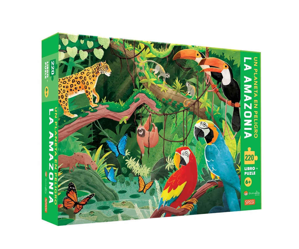 AMAZONIA, LA. UN PLANETA EN PELIGRO. LIBRO PUZLE | Sassi