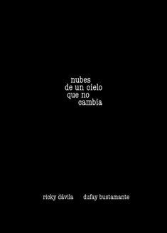NUBES DE UN CIELO QUE NO CAMBIA | DAVILA RICKY