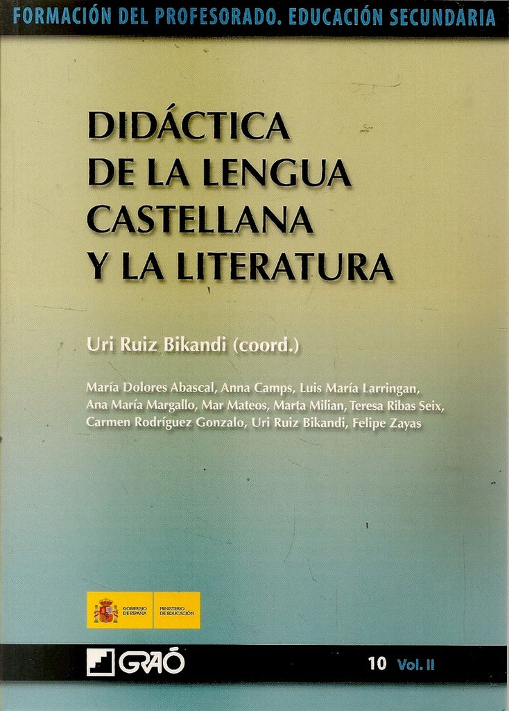 DIDACTICA DE LA LENGUA CASTELLANA Y LA LITERATURA | URI RUIZ BIKANDI