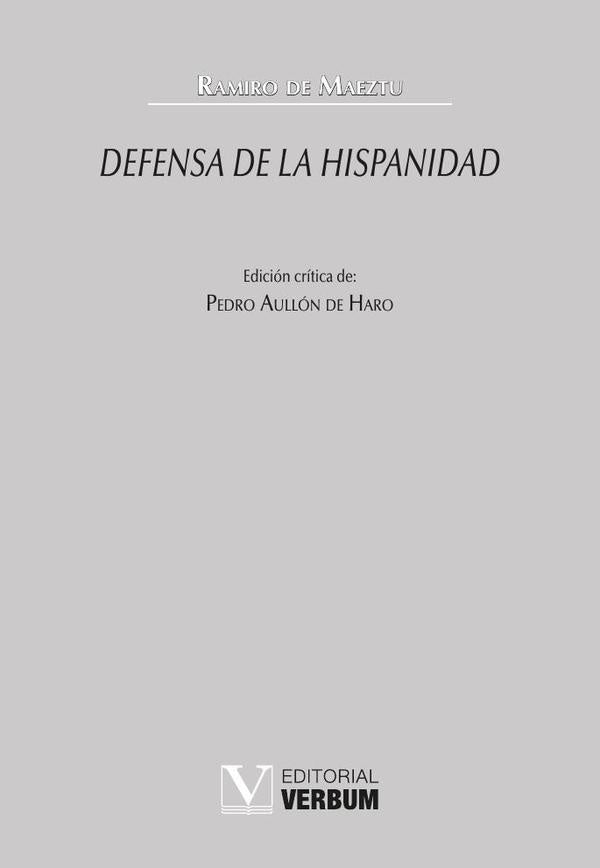 Defensa de la Hispanidad | Ramirode Maeztu