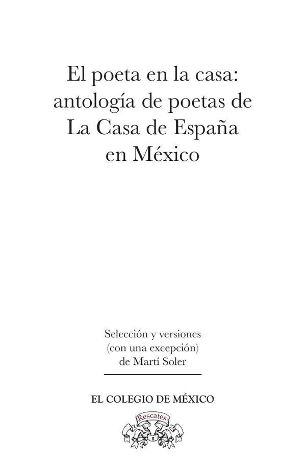 El poeta en la casa: | Marti Soler