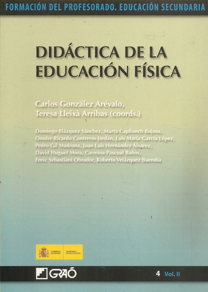 DIDACTICA DE LA EDUCACION FISICA | CARLOS GONZALEZ AREVALO