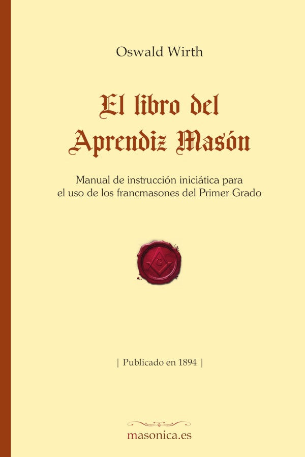 El libro del Aprendiz Mason | Oswald Wirth